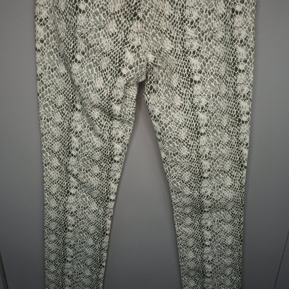 New AG Adriano Goldschmied The Mari High Rise Straight Snake Print Jeans size 29 - Picture 12 of 16